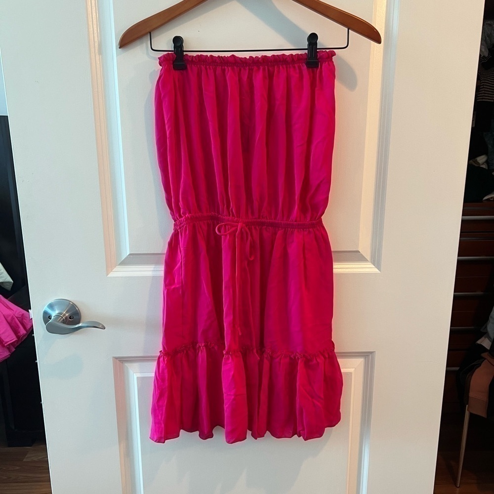 Juniper Blu Hot Pink Strapless Dress NWT Size S - Picture 2 of 10